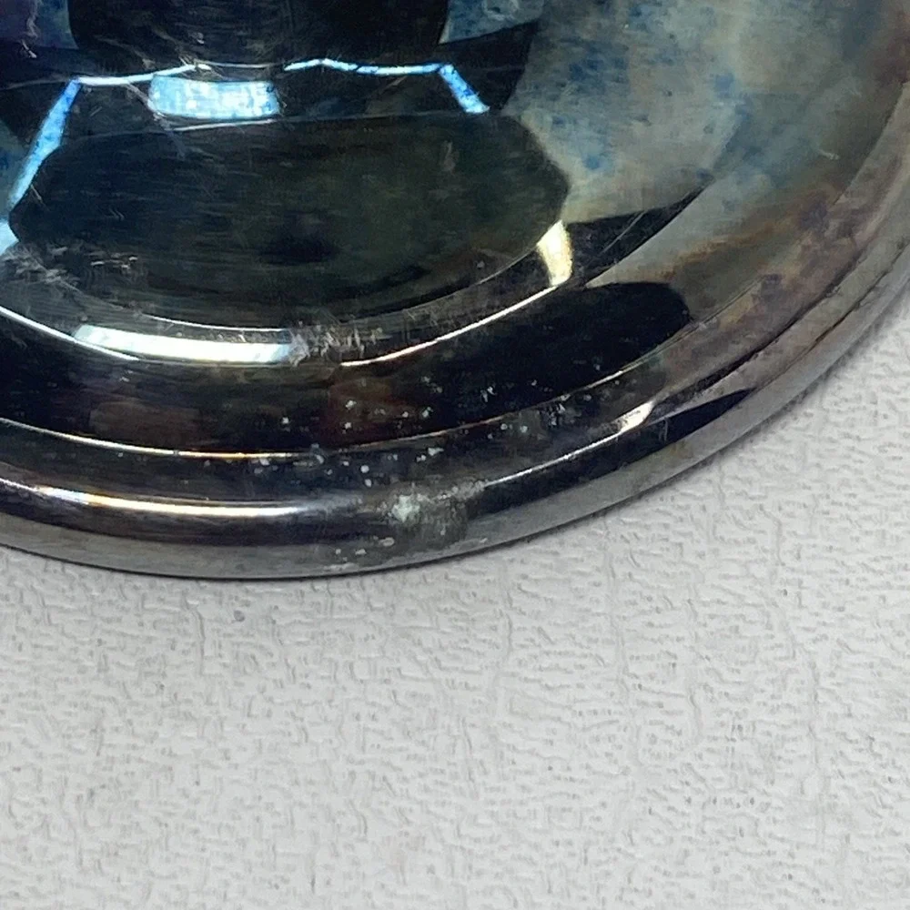 Oneida‎ Silversmith Stemmed Chalices Wine Water 4 Goblets Irridescent Aluminum